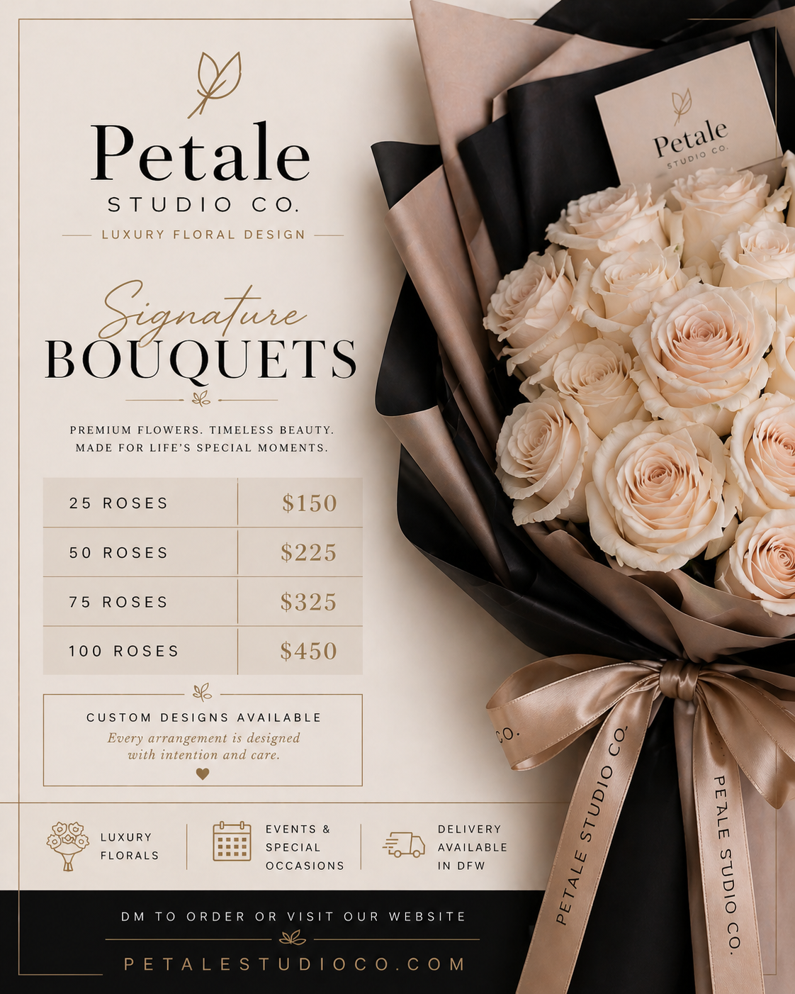 Petale Studio Co luxury bouquet
