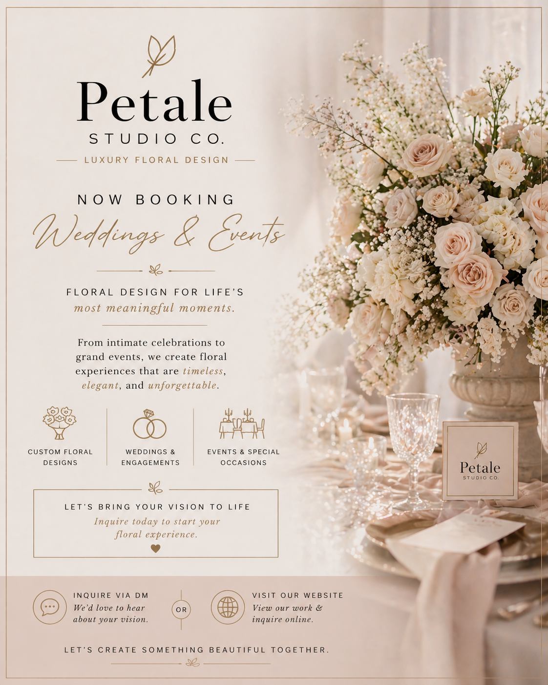 Petale Studio Co wedding and event florals